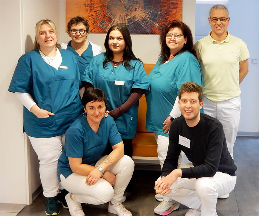 Gruppenbild Praxis Martin Mühl in Illingen